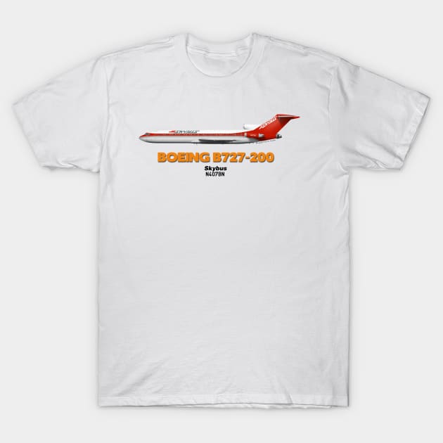 Boeing B727-200 - Skybus T-Shirt by TheArtofFlying